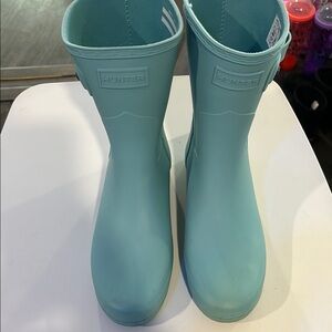 Hunter Teal Rain Boots